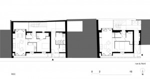 Tetris, Social Housing + Artist Studios - Plan 2 - Interior Architecture Art