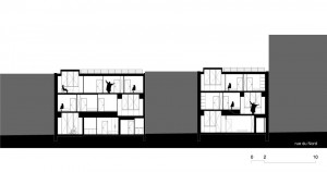 Tetris, Social Housing + Artist Studios - Plan 5 - Interior Architecture Art