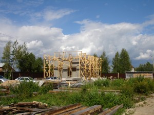 Wood Patchwork House - Construction 6 - Interior Architecture Art