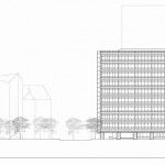 Nykredit Headquaters - Elevation West - Interior Architecture Art